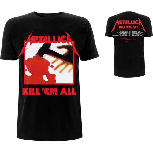 Metallica Unisex T Shirt Kill Em All Tracks.jpg
