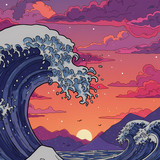 GreatWave Sunset