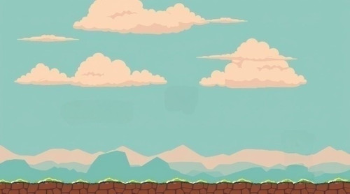 A professional, fine art photograph background image for a Flappy Bird like game, in warm terracotta.jpg