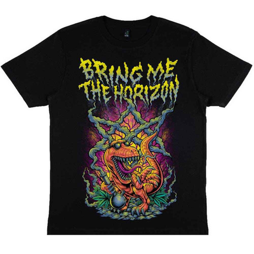 Bring Me The Horizon Unisex T Shirt Smoking Dinosaur.jpg