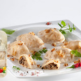 pierogi z kaszą i grzybami