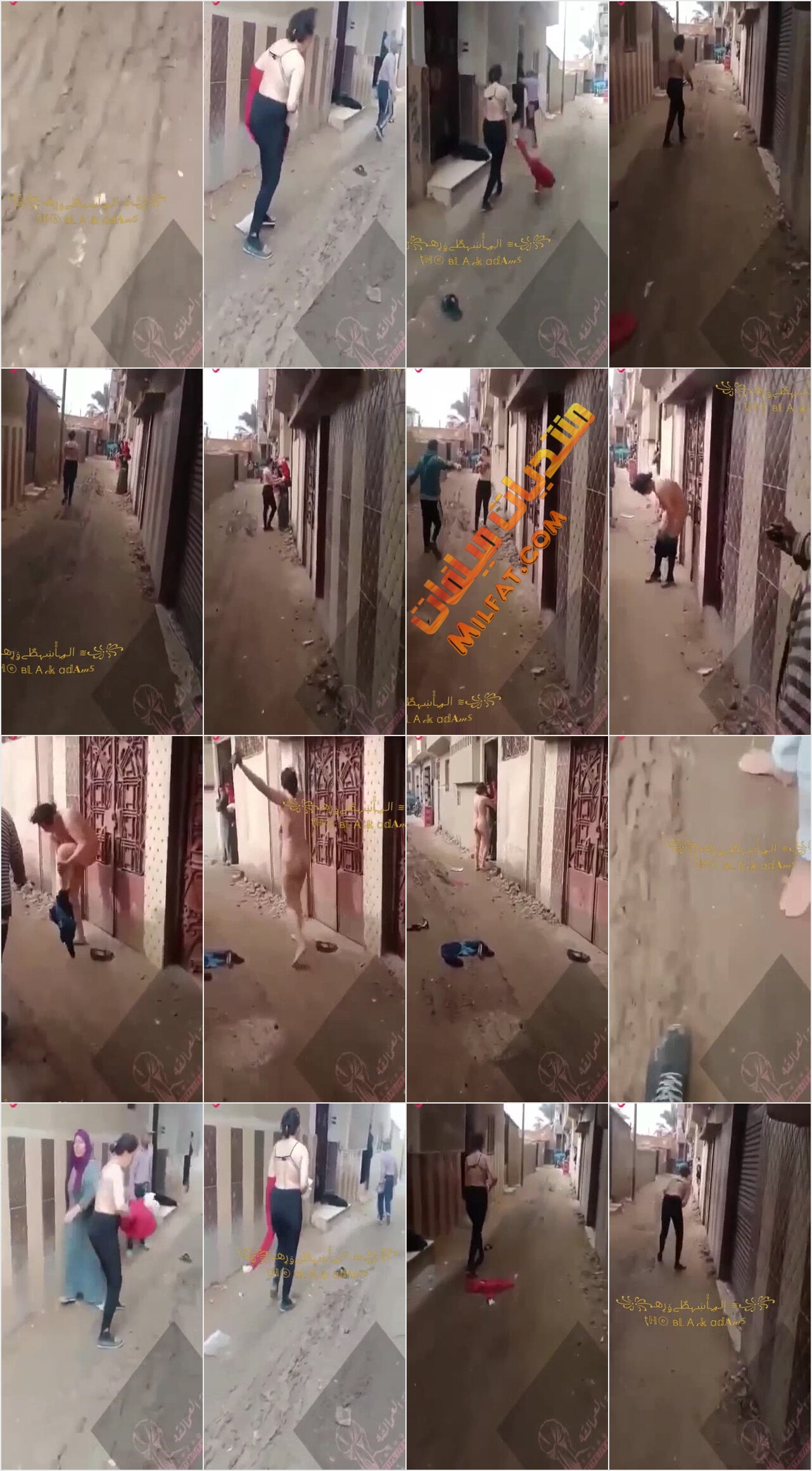 من الروائع – شرموطه مصريه تقلع كل هدومها ملط فى الشارع وهى بتتخانق فى مع الناس ويصوروها