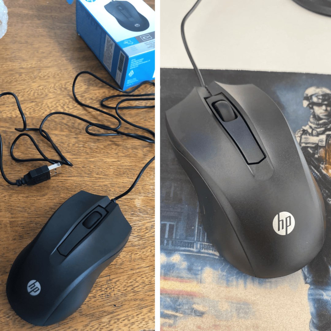 Mouse HP USB 100 Preto – Sensor Óptico Ambidestro Resoluções até 1600 DPI Compatível com PC/Mac – 6VY96AA Mouse HP USB 100 Preto – Sensor Óptico Ambidestro Resoluções até 1600 DPI Compatível com PC/Mac – 6VY96AA