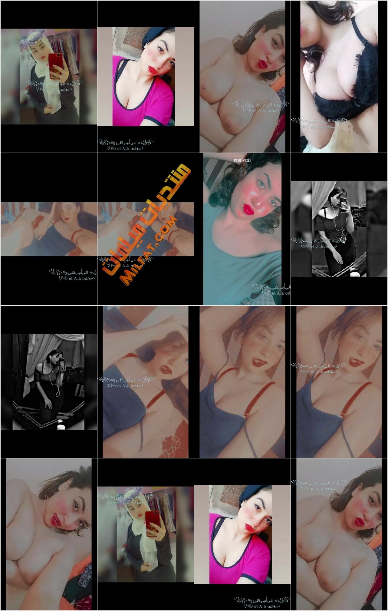 حصرى – ألبوم نودز لبوه مصريه شرموطه عشرينيه ملكه جمال بجسم لبن الالبان من الحجاب الى النودز والبزاز