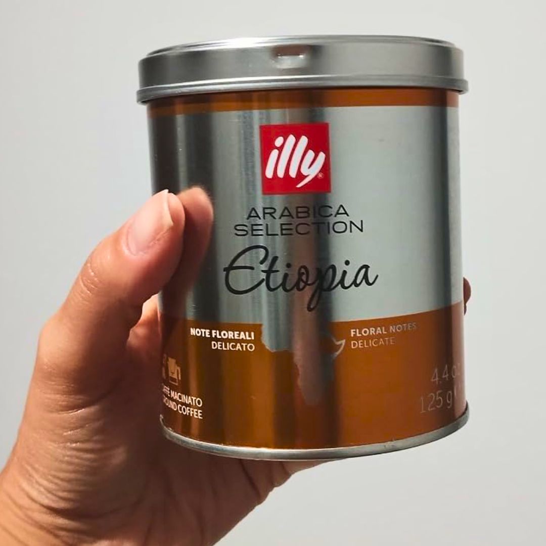Illy Café Moído Moka Arabica Selection Etiópia – 1 lata de 125g