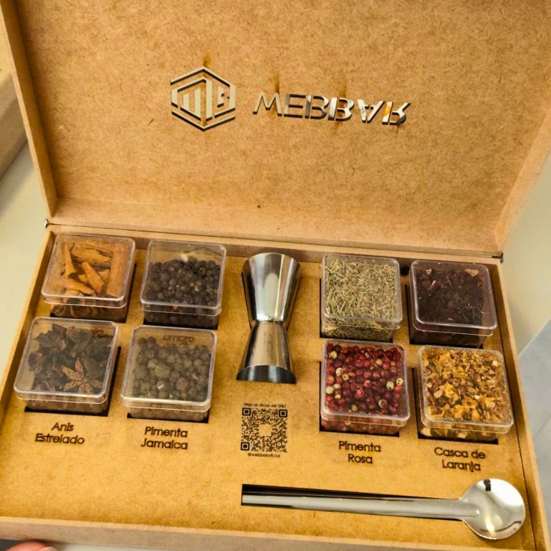 Kit Gin Tônica 8 Especiarias + Colher + Dosador