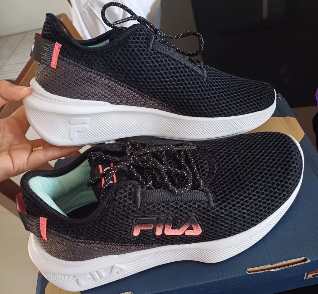 Tênis Fila Player Feminino – Preto+Rosa