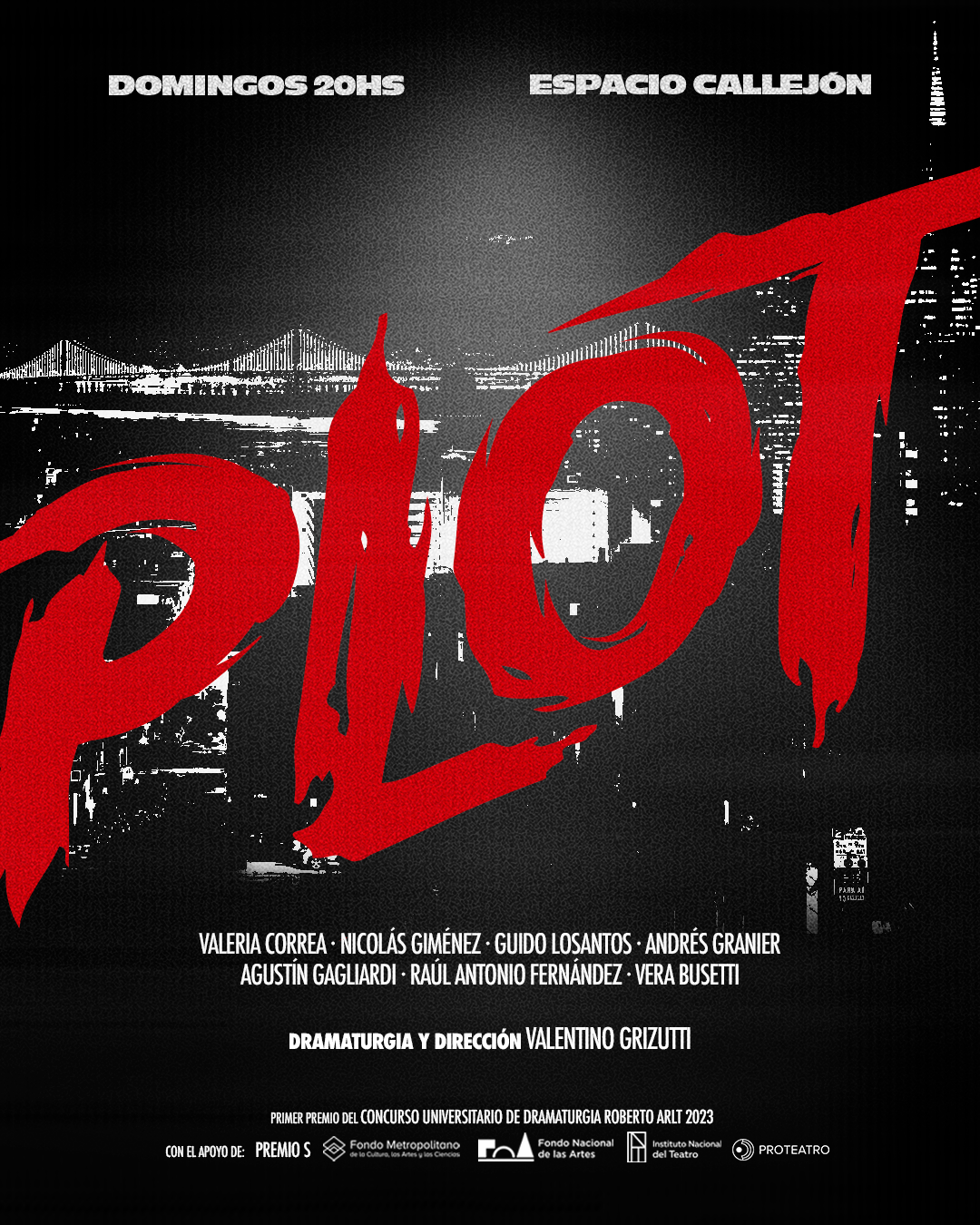 PLOT- ESPACIO CALLEJÓN.DOMINGOS 20 HS