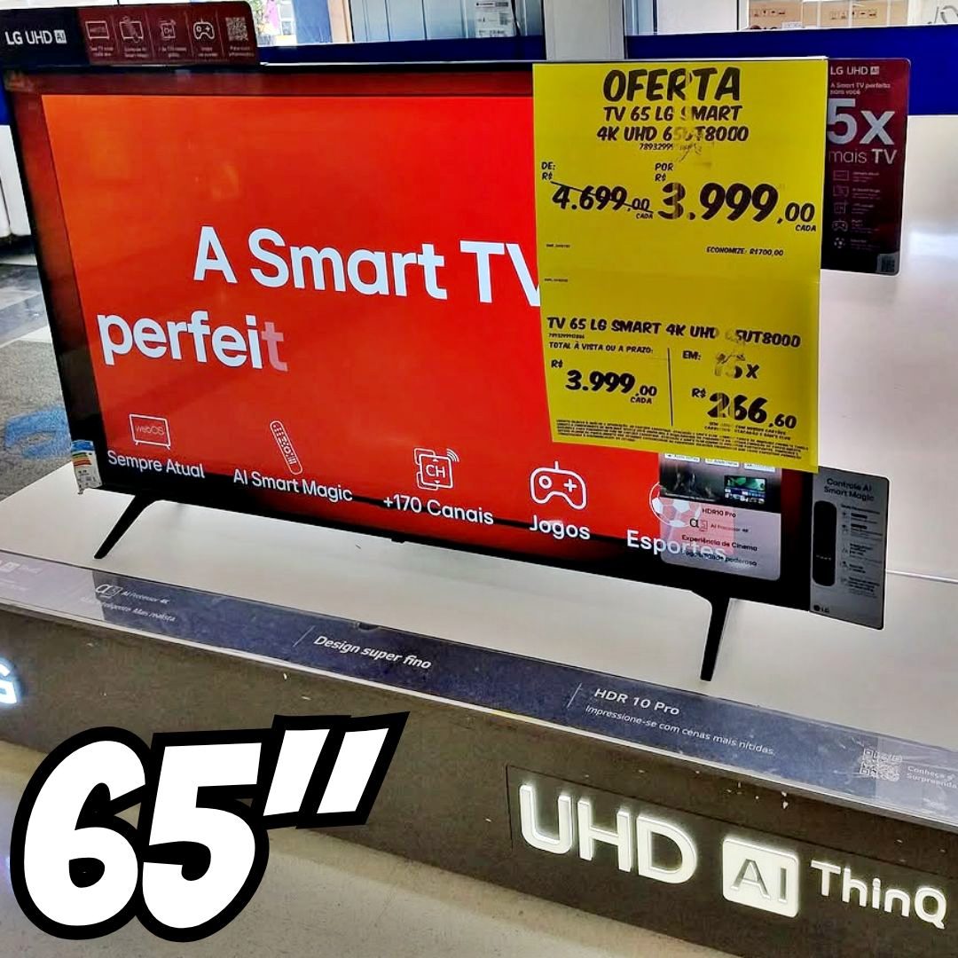 Smart Tv LG Uhd 4k Ut80 65 Polegadas 65ut8000