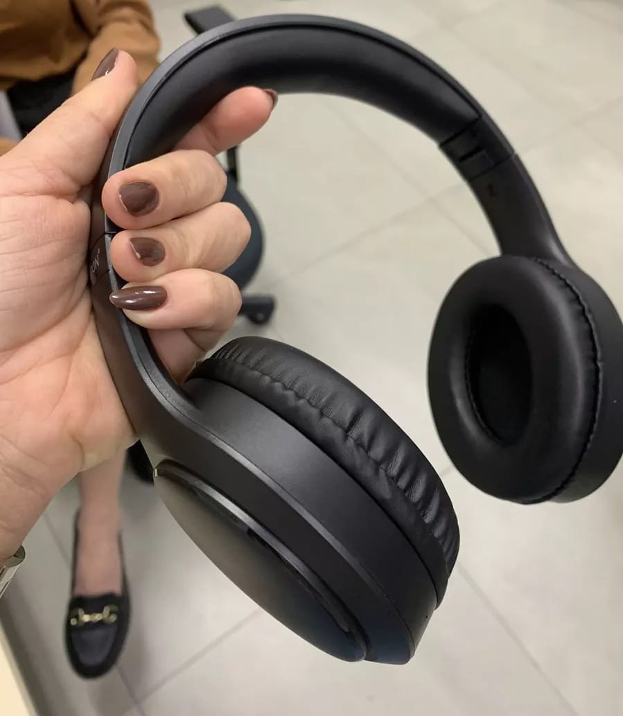 Fone De Ouvido Headphone Dapon H02d Bluetooth 5.1 Com Microfone Cor Preto