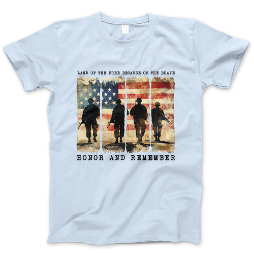 Photograph of four blank t-shirts greys beige and army green. Clipping path included. Ready for your.jpg