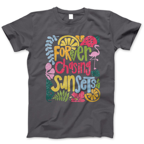 Photograph of four blank t-shirts greys beige and army green. Clipping path included. Ready for your.jpg