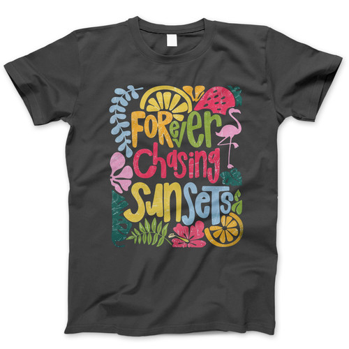 Photograph of four blank t-shirts greys beige and army green. Clipping path included. Ready for your.jpg