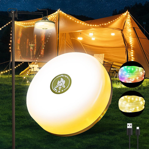 Camping String Lights, Camping Essentials Gear 32.8FT Lamp Lights Waterproof (1).jpg
