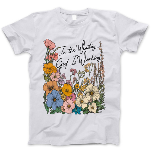 Photograph of four blank t-shirts greys beige and army green. Clipping path included. Ready for your.jpg