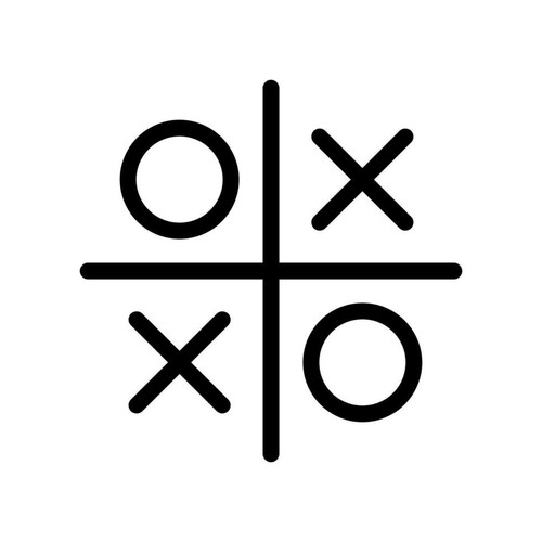 tic tac toe game symbol icon in line style design isolated on white background editable stroke free .jpg