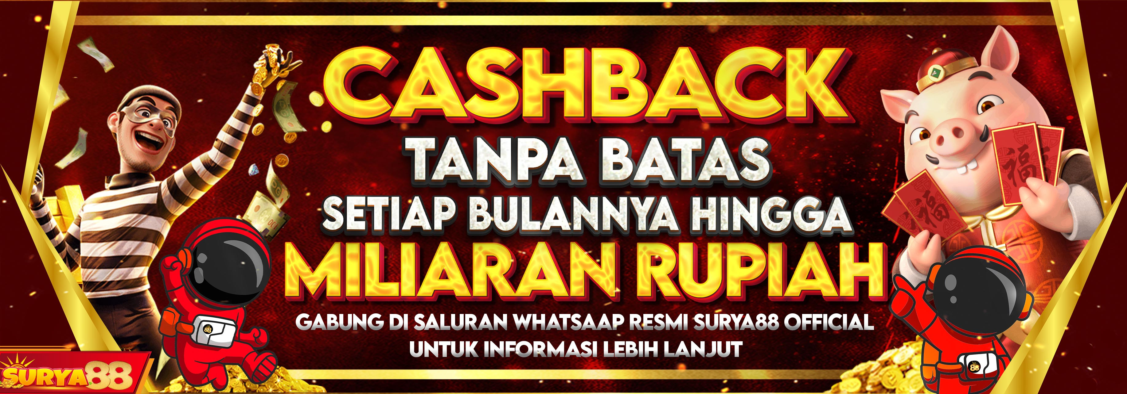 BONUS CASHBACK SETIAP BULAN TANPA BATAS HINGGA MILIARAN RUPIAH