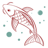 pngtree icon of a minimalist color fish lineart png image 20301052