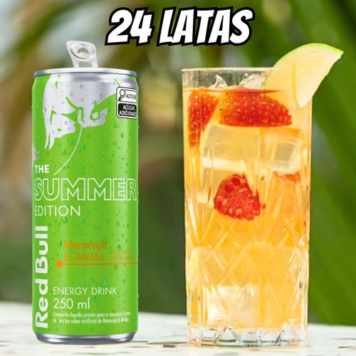 Pack de 24 Latas Red Bull Energético, Melão Edition.jpg