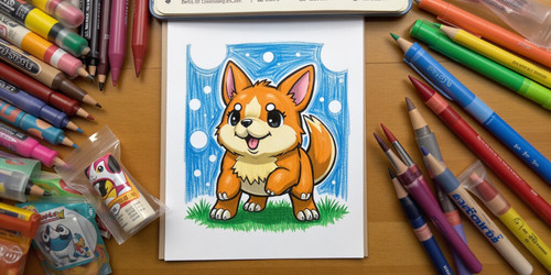 draw an image of bouncy dog as a pokemon card .jpg
