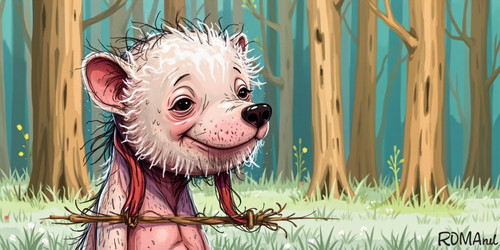 whimsical image of a hairless bear .jpg
