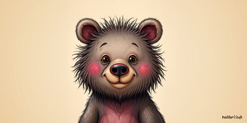 whimsical image of a hairless bear .jpg