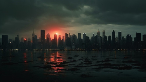 view urban dark city with fog 23 2150840721.jpg