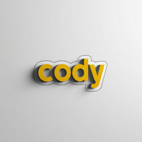 Minimalistic, Modern, 3D Rendering, Logo Design of text Cody in a yellow 20250320 112150 0000.jpg
