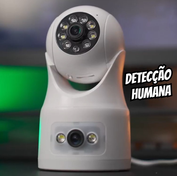 Basike Câmera de Segurança, Wi-Fi 360º, 1080p Full HD, Visão Panorâmica e Detecção Humana-4MP, Monitoramento Inteligente, Áudio Bidirecional, Ideal para Residências e Empresas