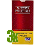 Cigarro de Palha Paulistinha Cereja Maço 3x