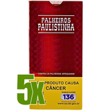 Cigarro de Palha Paulistinha Cereja Maço 5x