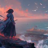sang128 The girl stood on the cliff looking at the cliff city a 20af6e69 609f 456a a5d5 bd2dd4992647