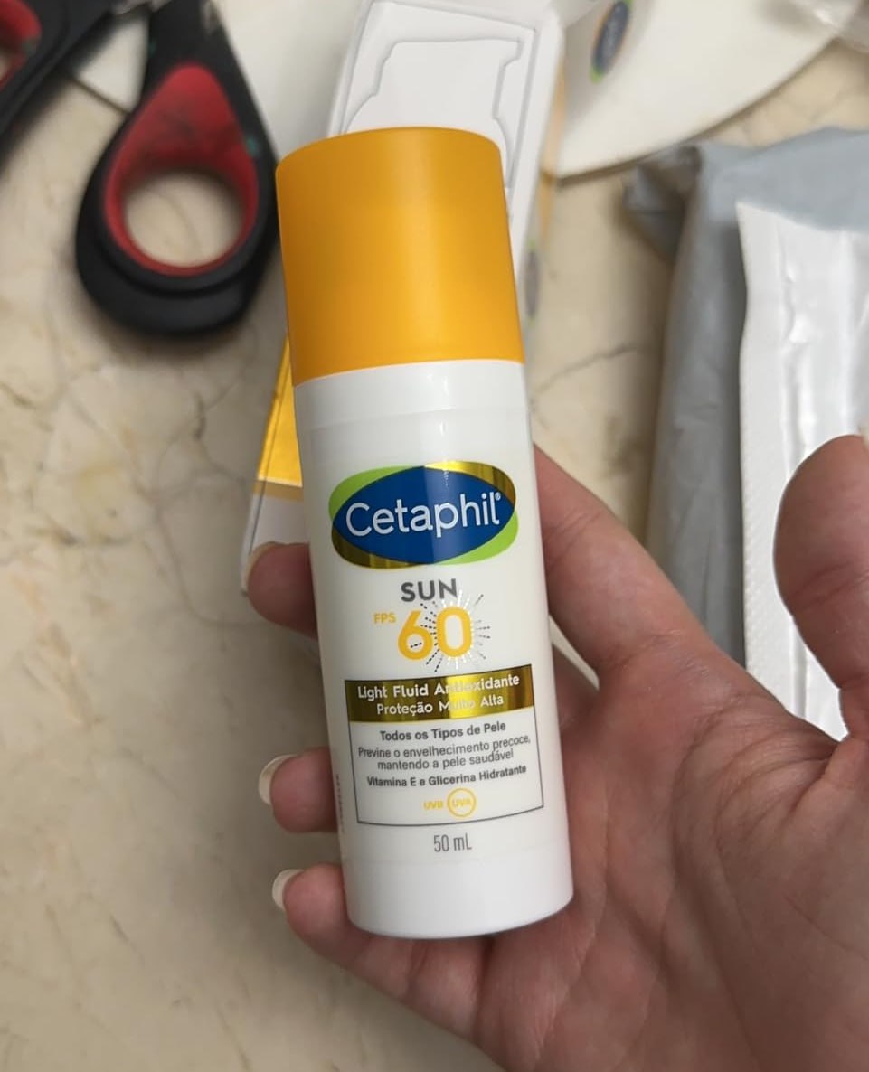 Protetor Solar Facial Antioxidante sem cor Sun FPS 60 50 ml Cetaphil