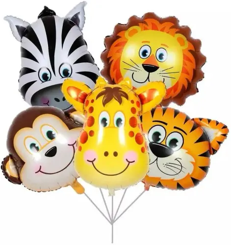 jungle theme balloons animal face foil balloon for jungle theme original imahaczz6hhrnzkz.webp