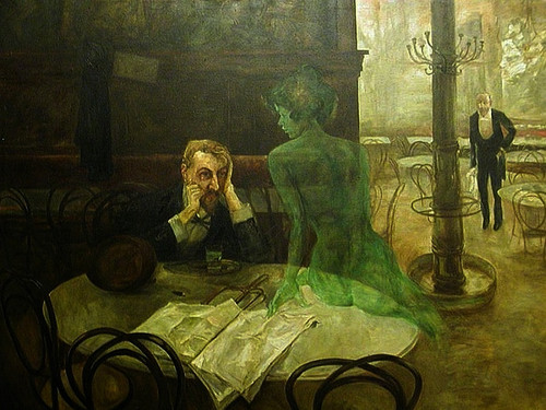 Viktor Oliva The absinthe drinker 1901.jpg