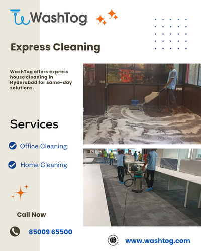 WashTog offers fast and efficient express cleaning services in Hyderabad.