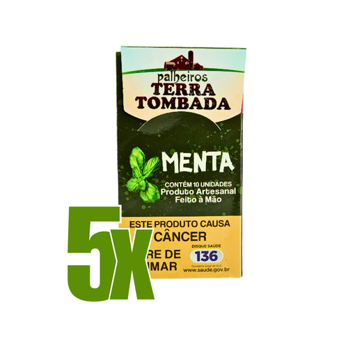 Cigarro de Palha Terra tombada Menta Kit C 5 Maços 4832.png