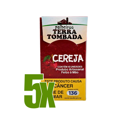 Cigarro de Palha Terra tombada Cereja Kit C 5 Maços 4847.png