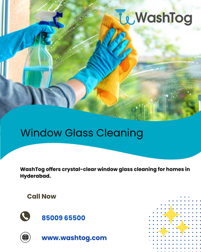 WashTog offers expert window glass cleaning in Hyderabad.