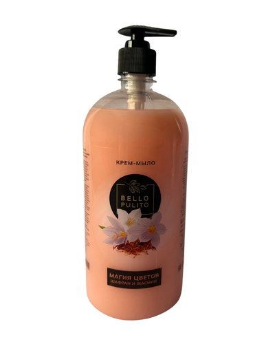 4870243190020 КРЕМ МЫЛО ЖИДКОЕ BELLO PULITO МАГИЯ ЦВЕТОВ ШАФРАН И ЖАСМИН 1Л.png