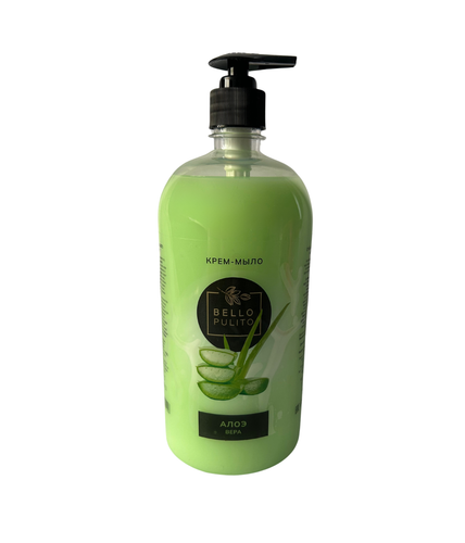4870243190068 КРЕМ МЫЛО ЖИДКОЕ BELLO PULITO АЛОЭ ВЕРА 1Л.png