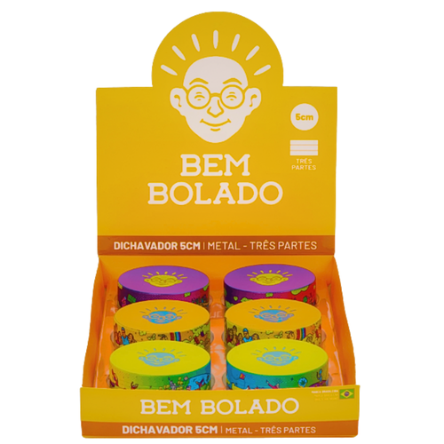 Dichavador Bem Bolado 3 partes 5 cm Zinco Displays na Caixa.png
