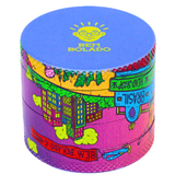 Dichavador Bem Bolado 4 partes 4 cm Zinco Lojinha da Brisa Unidade 4725