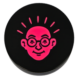 Dichavador Bem Bolado 4 partes 5 cm Alumínio Preto Unidade 4715 (2)