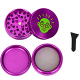 Dichavador Bem Bolado 4 partes 5 cm Alumínio Roxo Unidade 4717 (3)