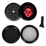 Dichavador Bem Bolado 4 partes 5 cm Alumínio Preto Unidade 4715 (3)