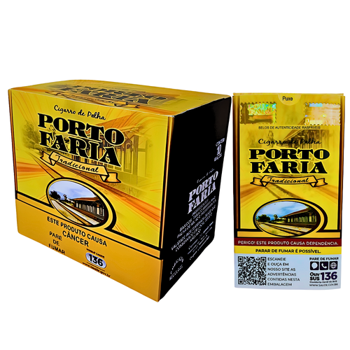 Cigarro de Palha Porto Faria Tradicional Display C 10 Caixa + Display 2900.png