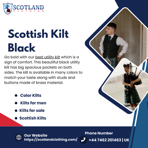 Scottish Kilt Black.png