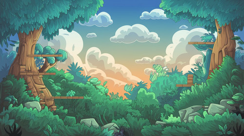 a 2d game background with a sky filled w hM6qSzhTTgWJ uR2XCDZ5A K3X3eKJbSESRXnE2GOf7SQ.jpg