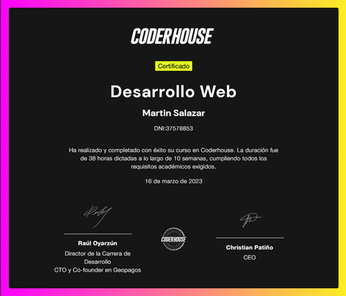 certificado
